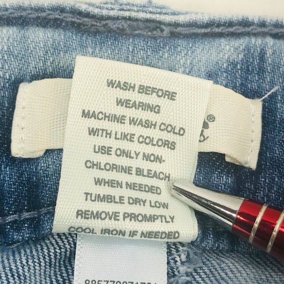 Mudd Girl's Size 16 Cuffed Short Denim Blue Jean Preowned - Picture 6 of 11